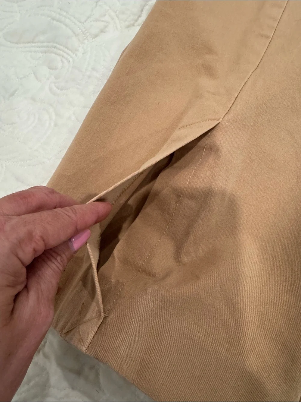 Isaac Mizrahi Live! 24/7 Stretch Pants Tan Khaki Size 0T Tall NWOT